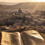 Bible in front of Jerusalem